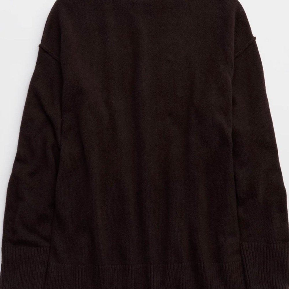 Aerie Charcoal Sweater with Red Accent M - Picture 4 of 8